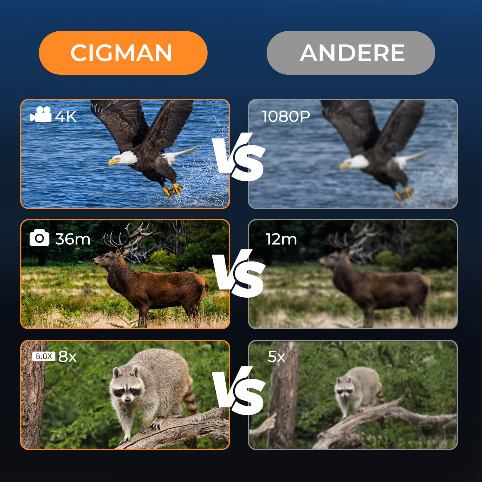 CIGMAN CNV02 Digitales Binokulares Nachtsichtgerat