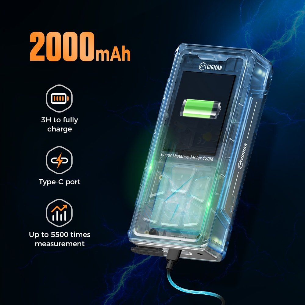 Cigman - CIGMAN CD - 120G Laser Distance Meters with Camera