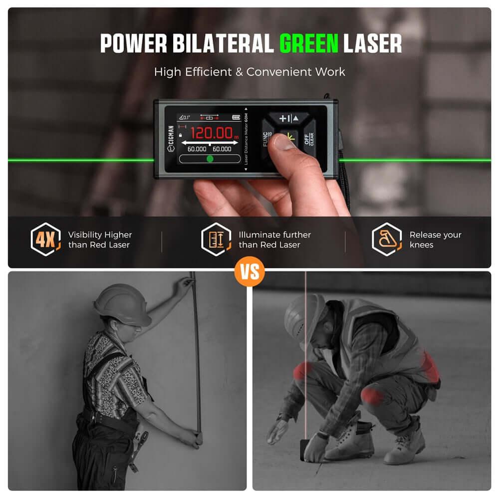 Cigman - CIGMAN CD - 60G Bilateral Laser Measure