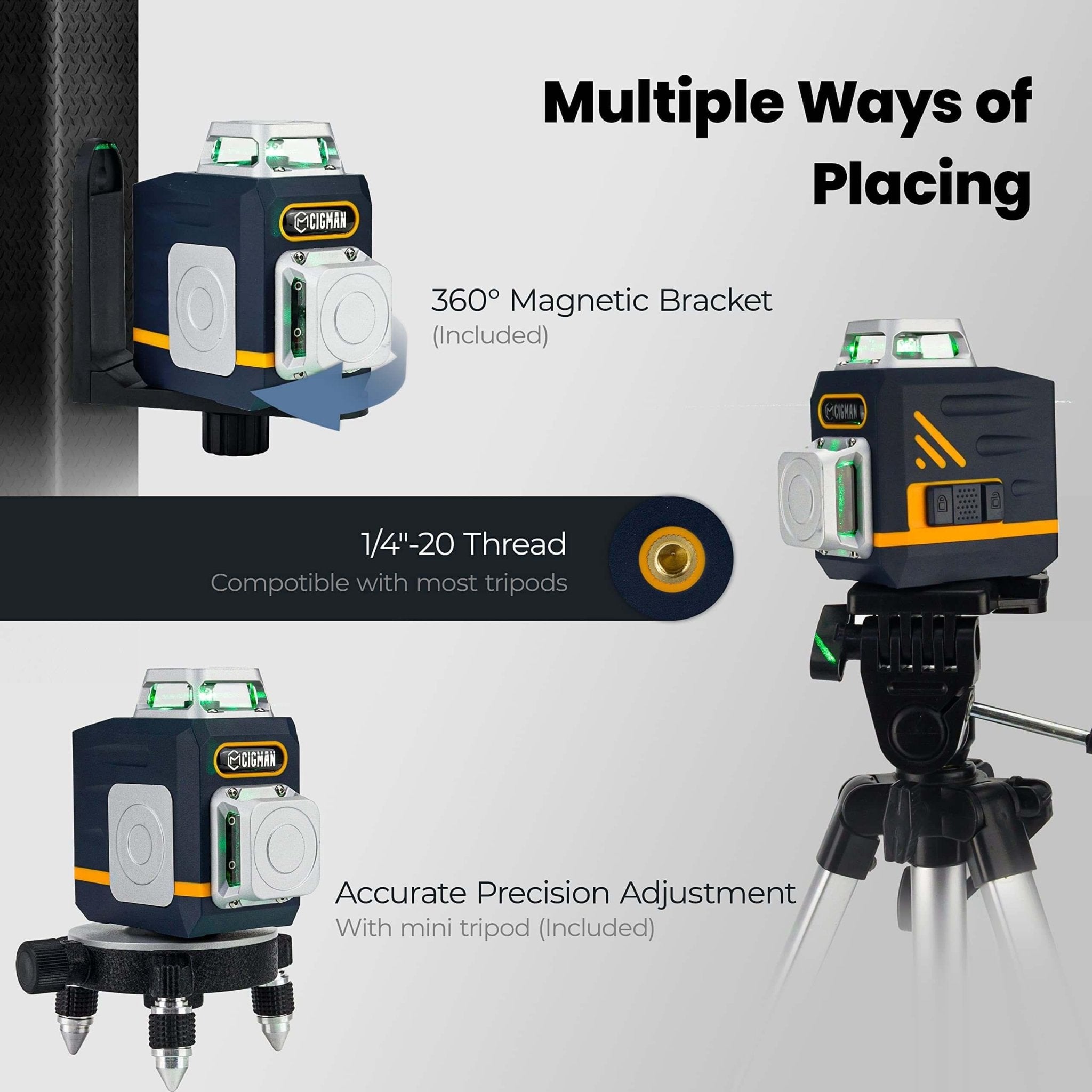 Cigman - CIGMAN CM - 701 3x360° Laser Level