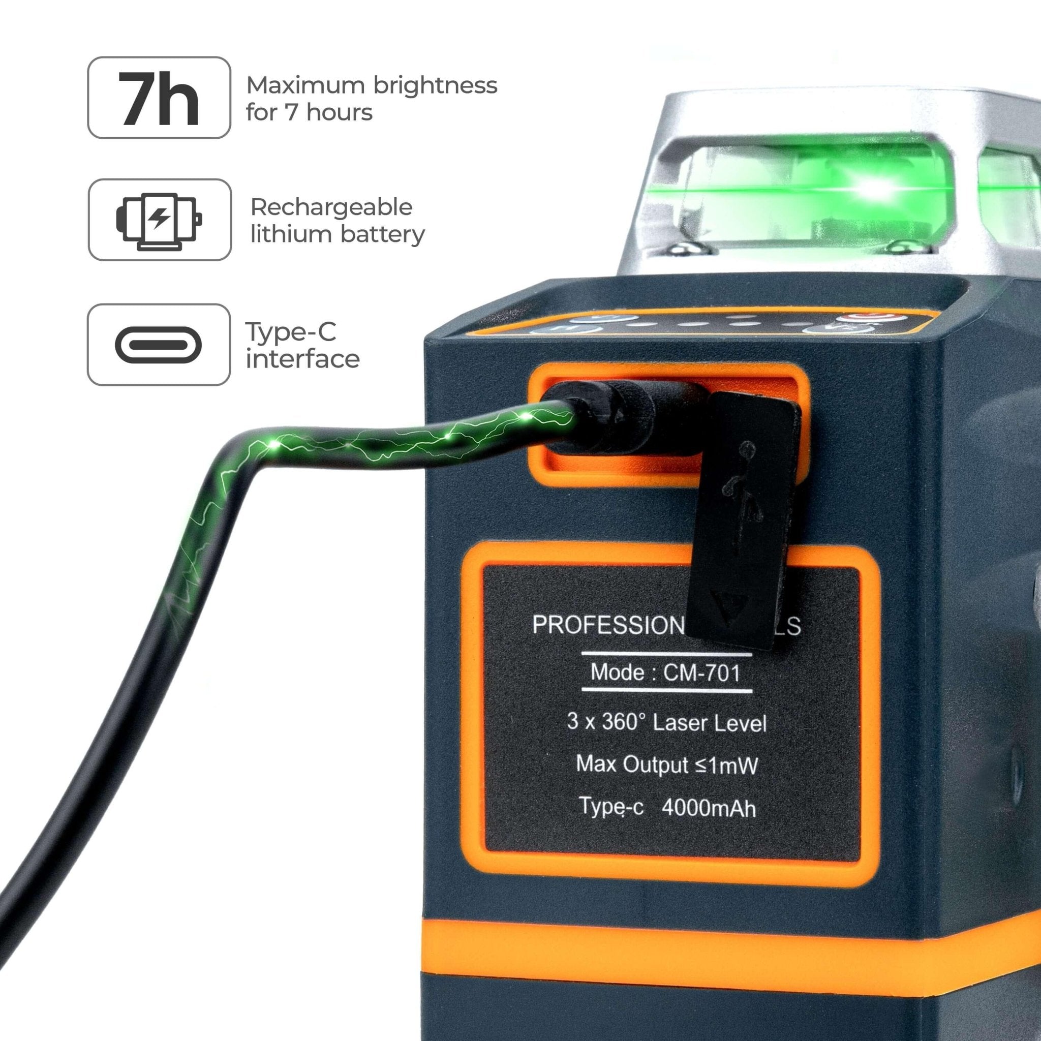 Cigman - CIGMAN CM - 701 3x360° Laser Level