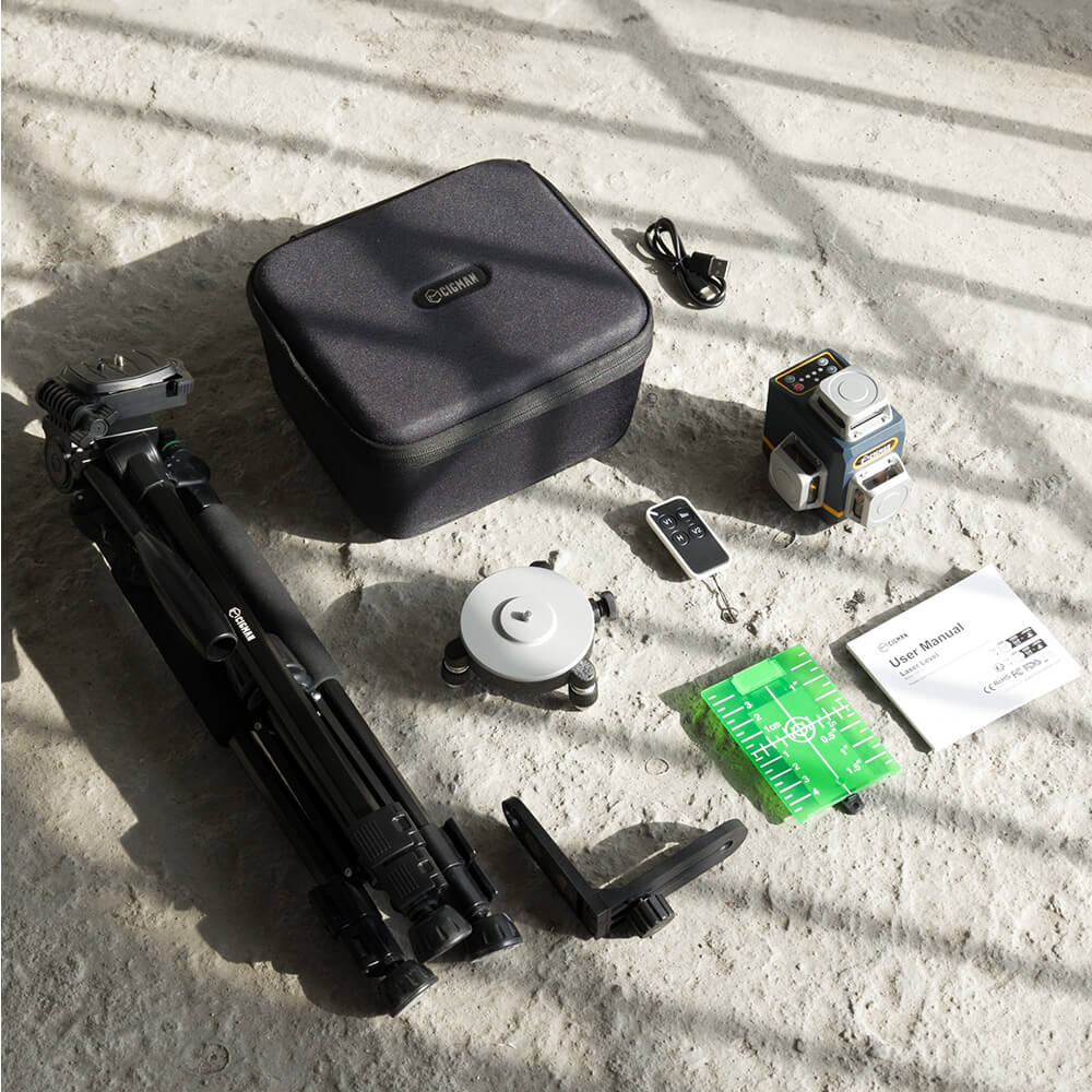 Cigman - CIGMAN CM - 701T 3x360° Laser Level with 1.5m Tripod