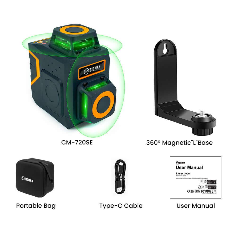 Cigman - CIGMAN CM - 720SE 8 Lines Laser Level