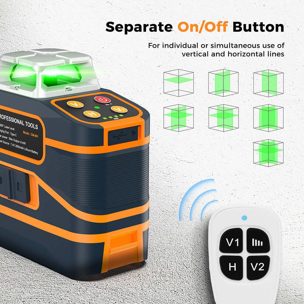 Cigman - CIGMAN CM - 801 3x360°3D Laser Level
