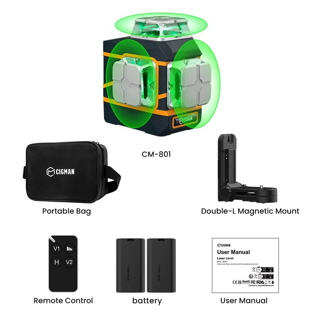 Cigman - CIGMAN CM - 801 3x360°3D Laser Level
