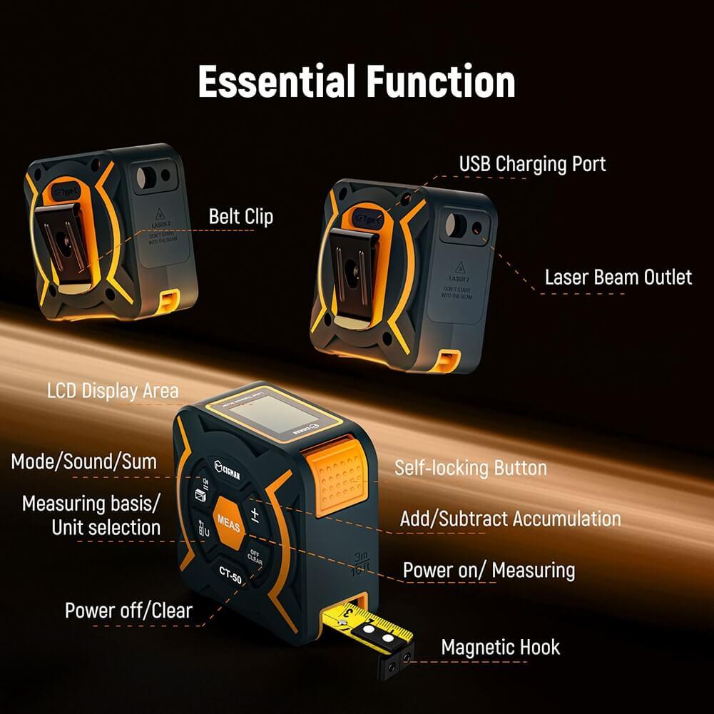 Cigman - CIGMAN CT - 50 Laser Tape Measure