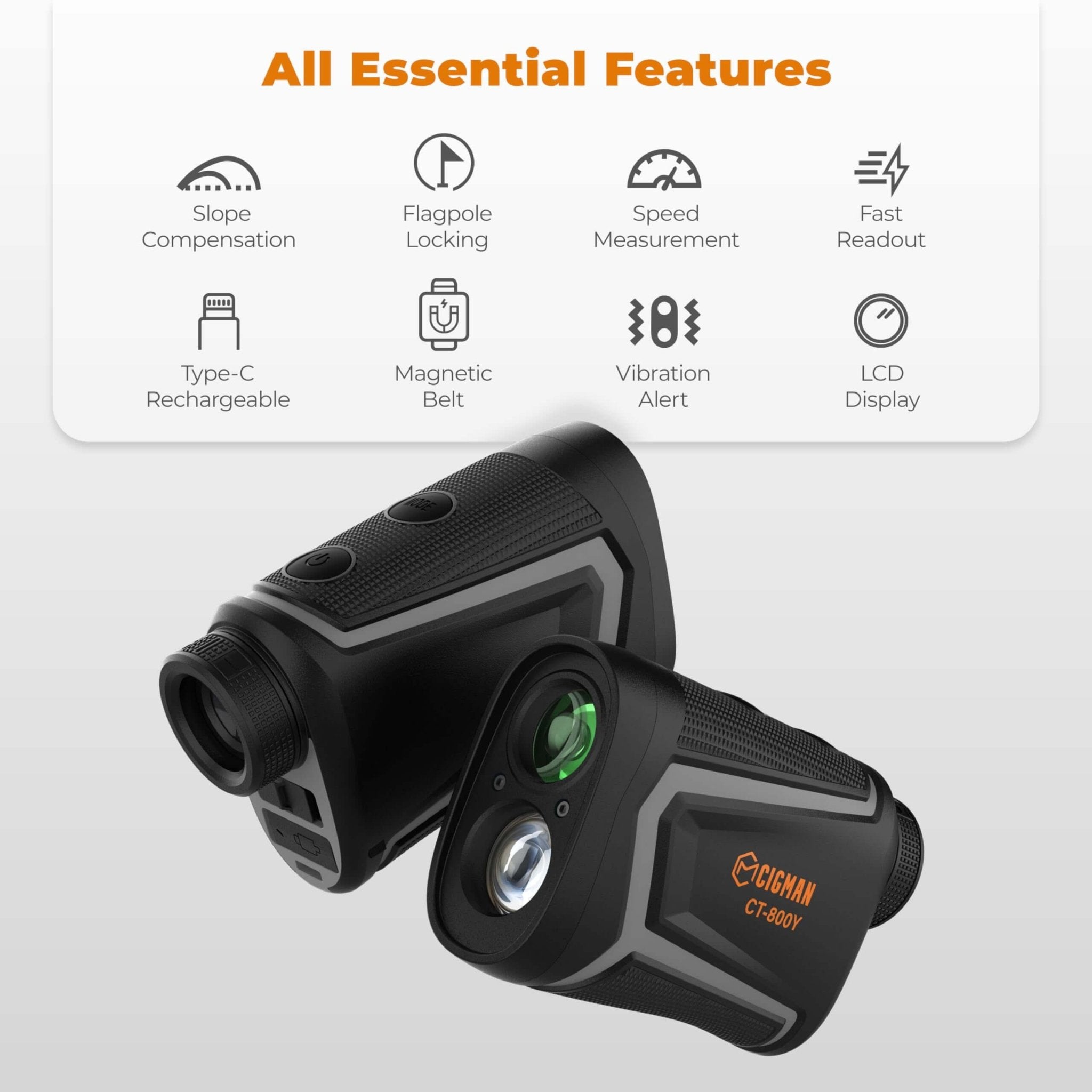 Cigman - CIGMAN CT - 800Y/CT - 1000Y 1000m Golf Rangefinder