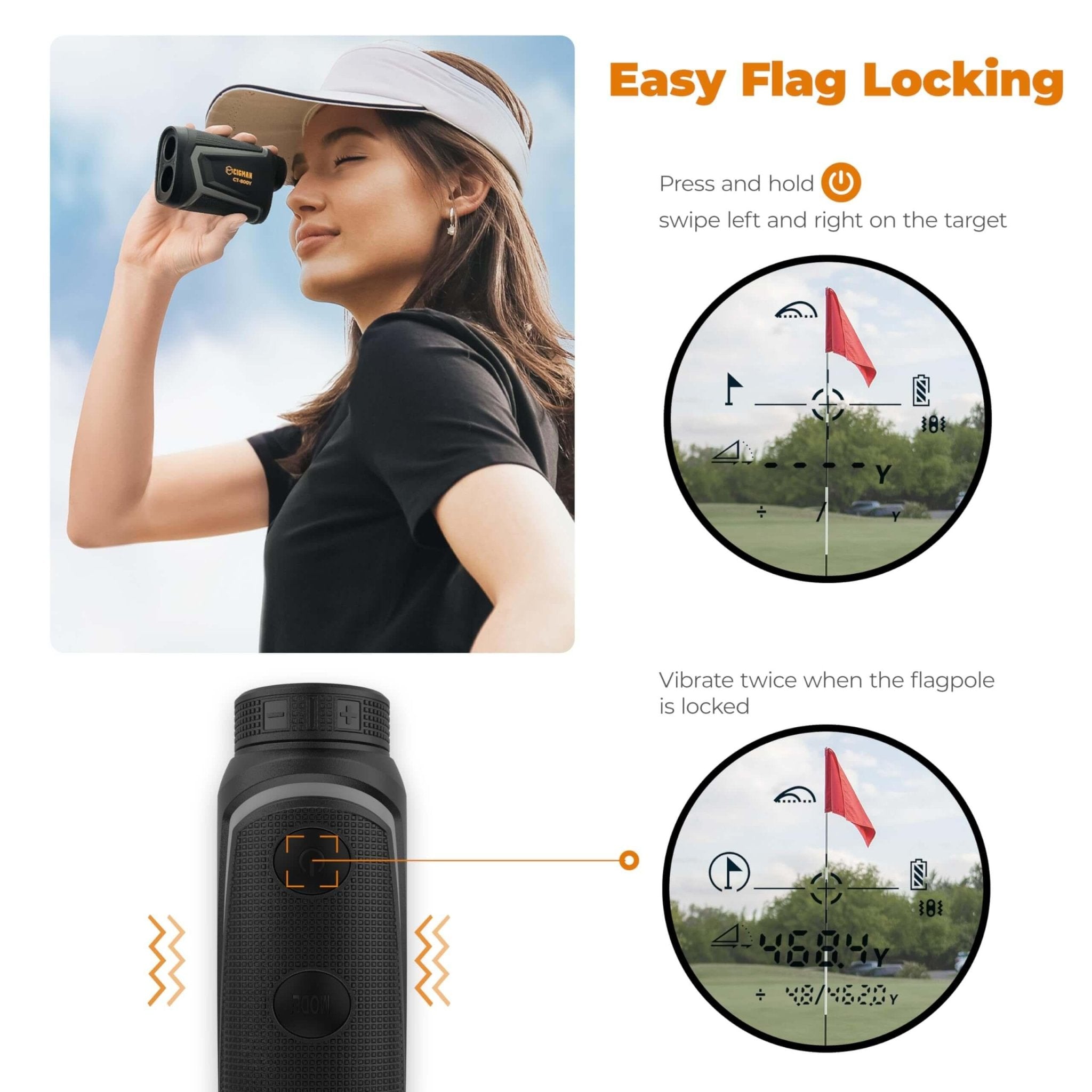 Cigman - CIGMAN CT - 800Y/CT - 1000Y 1000m Golf Rangefinder
