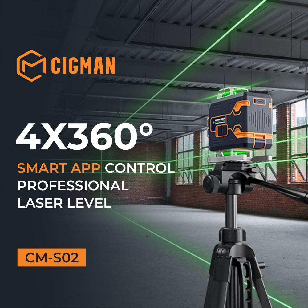 CIGMAN CM-S02 4x360° 16 Lines Laser Level a+