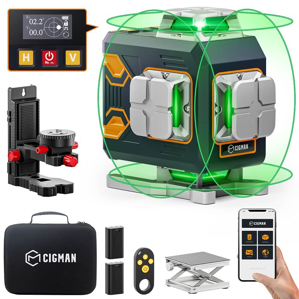 CIGMAN CM-S02 Kreuzlinienlaser mit 16 Linien