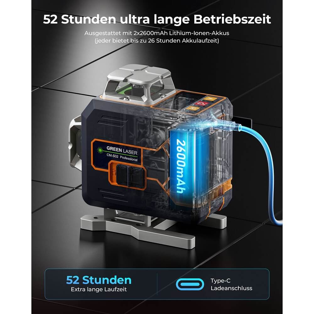 CIGMAN CM-S02 Kreuzlinienlaser mit 16 Linien