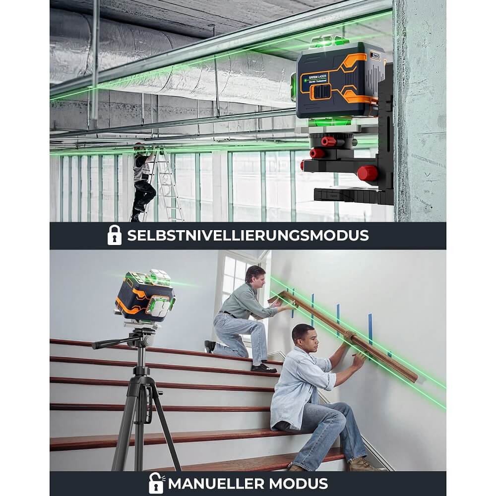 CIGMAN CM-S02 Kreuzlinienlaser mit 16 Linien