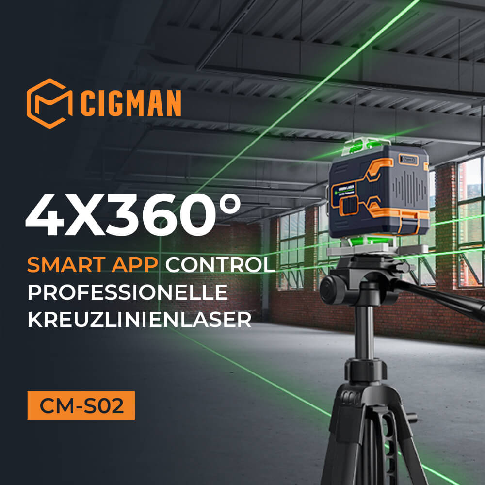 CIGMAN CM-S02 Kreuzlinienlaser mit 16 Linien