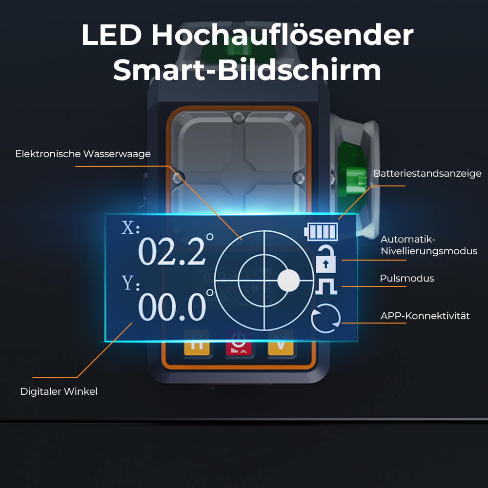 CIGMAN CM-S02 Kreuzlinienlaser mit 16 Linien
