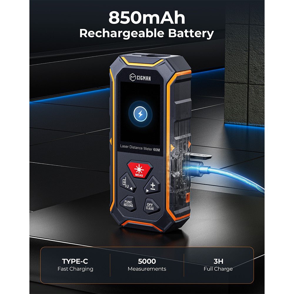 Cigman - CIGMAN CD - 60R 393Ft Bilateral Laser Measure