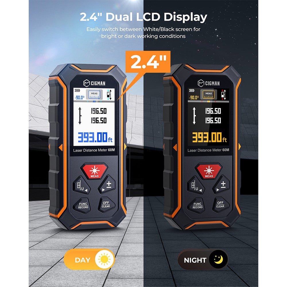 Cigman - CIGMAN CD - 60R 393Ft Bilateral Laser Measure
