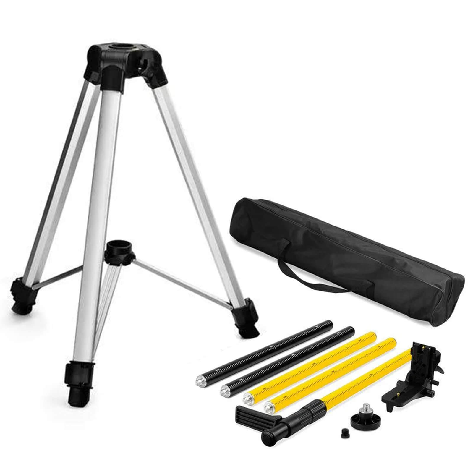 Cigman - CIGMAN CM - 100P 3.7M Laser Level Tripod with 3.7m/12.18ft (Max) Telescopic Rod