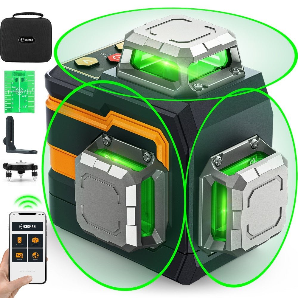 Cigman - CIGMAN CM - S01 12 Lines Laser Level With APP Control
