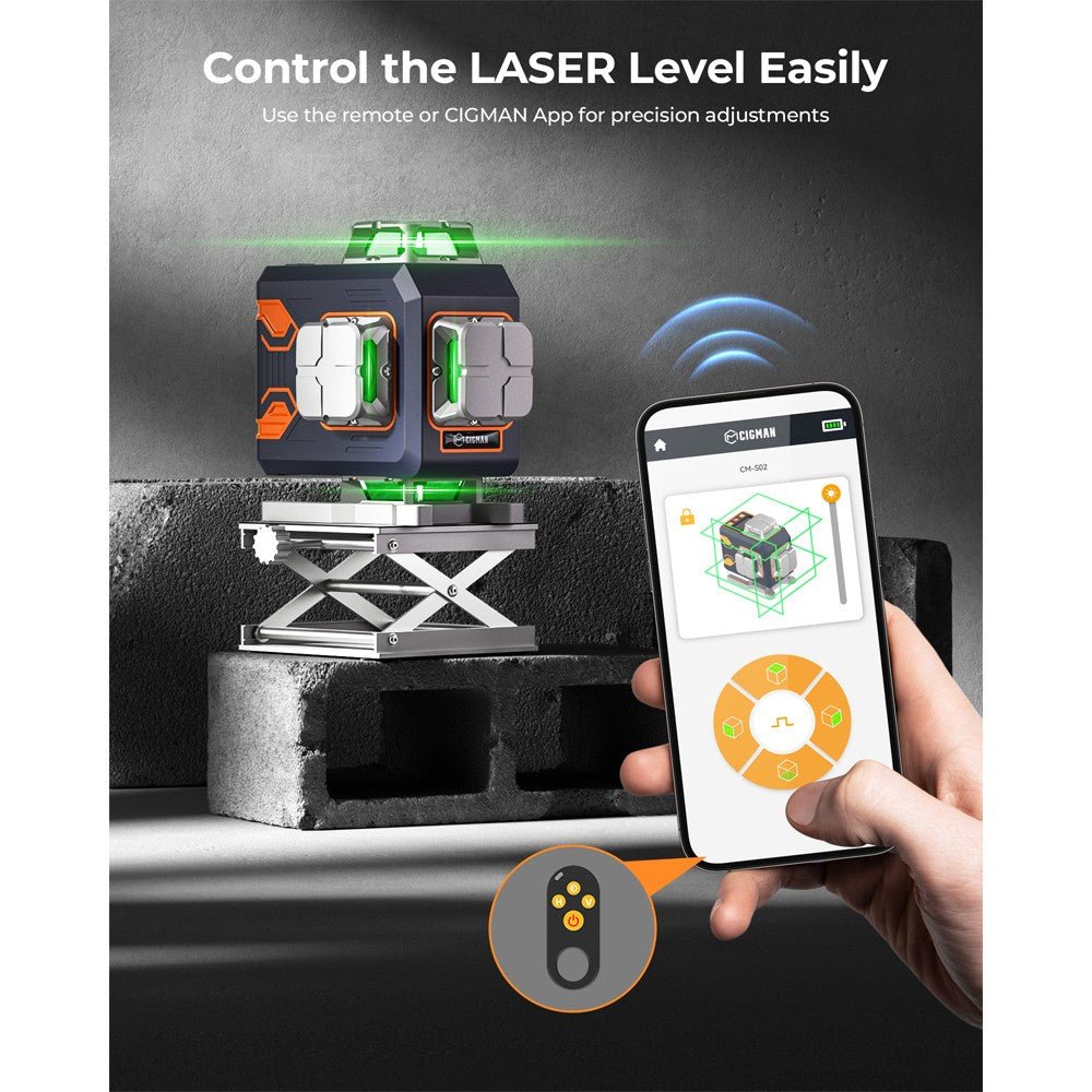 Cigman - CIGMAN CM - S02 4x360° 16 Lines Laser Level